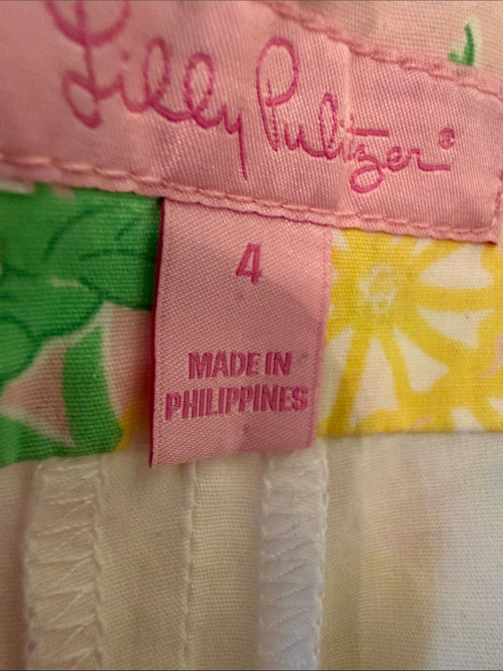 Lilly Pulitzer Pink Pineapple Print Scallop-Trim Skort Vintage - Picture 4 of 7